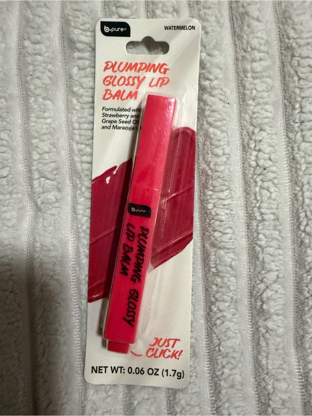 Lip Balms watermelon and Magenta lip Glossy. b.pure.